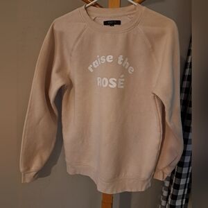 Brunette The Label Light Pink 'Raise the Rosé' Sweatshirt